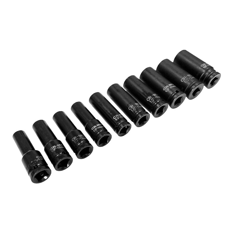 Набор глубоких ударных головок 1/2" 10-24 мм 10 пр. HOREX HZ 24.1.071Y